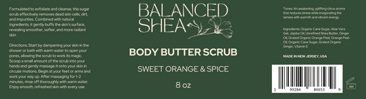 Sweet Orange & Spice Balanced Shea Body Butter Scrub